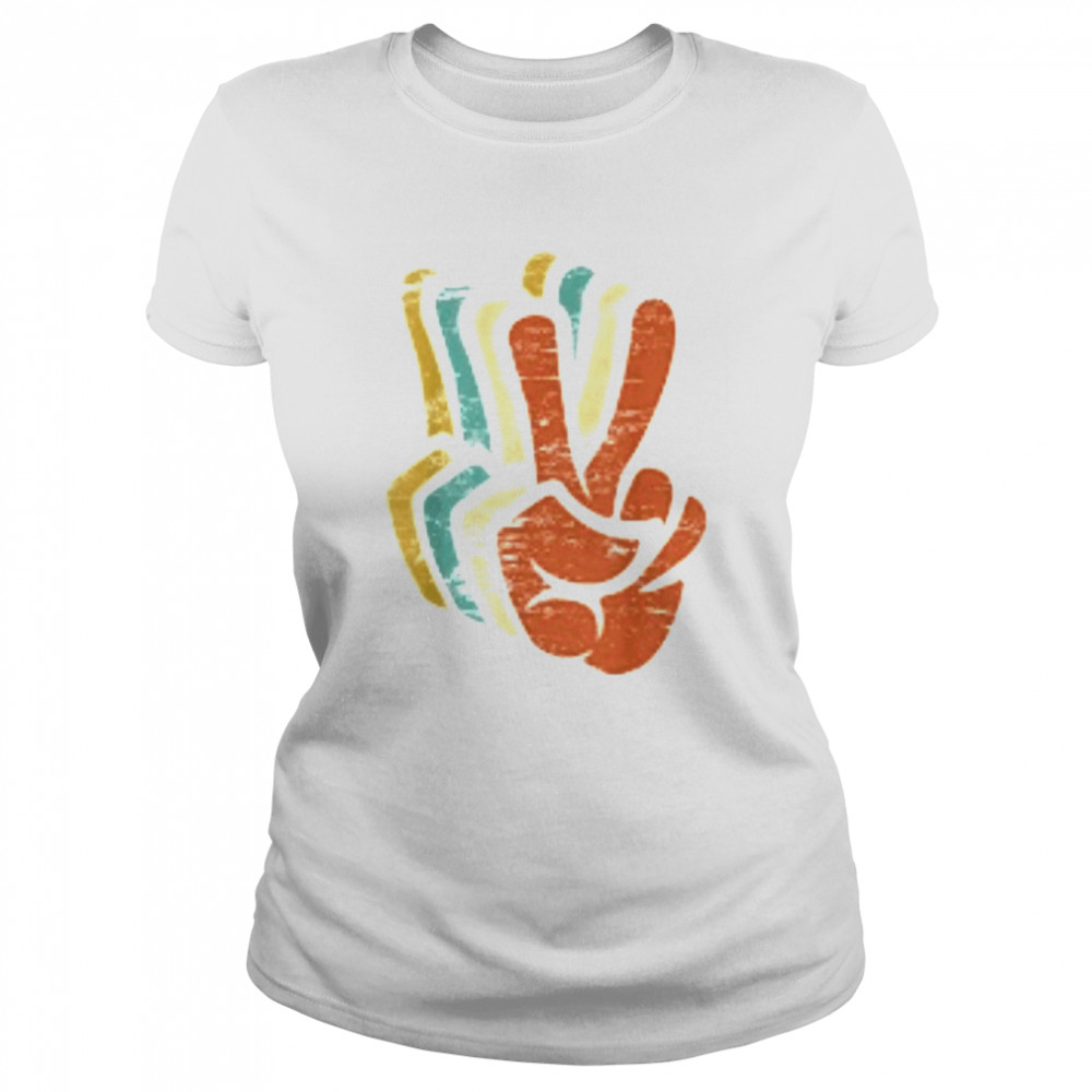 Colorful Peace  Classic Women's T-shirt