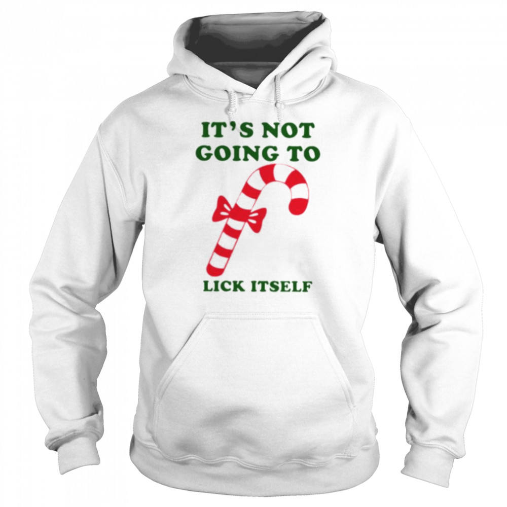 it’s not going to lick itself candy cane shirt Unisex Hoodie