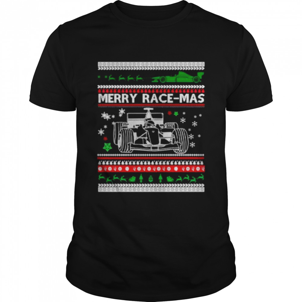 merry Race Mas F1 ugly Christmas shirt