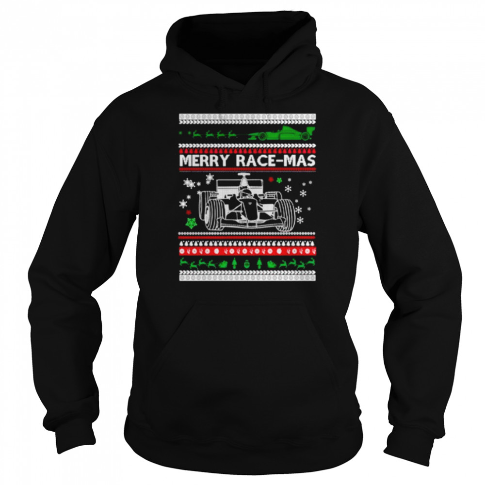 merry Race Mas F1 ugly Christmas shirt Unisex Hoodie