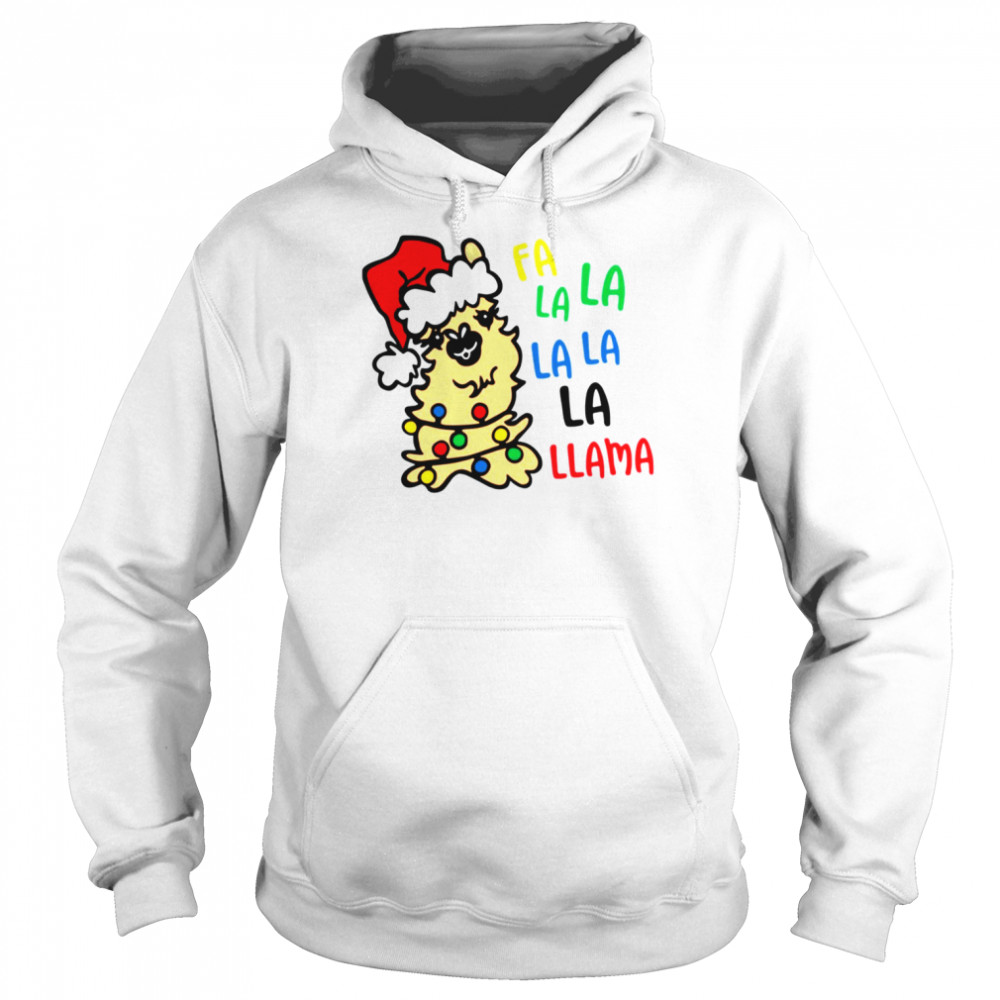Xmas Llama Fa La La Christmas shirt Unisex Hoodie