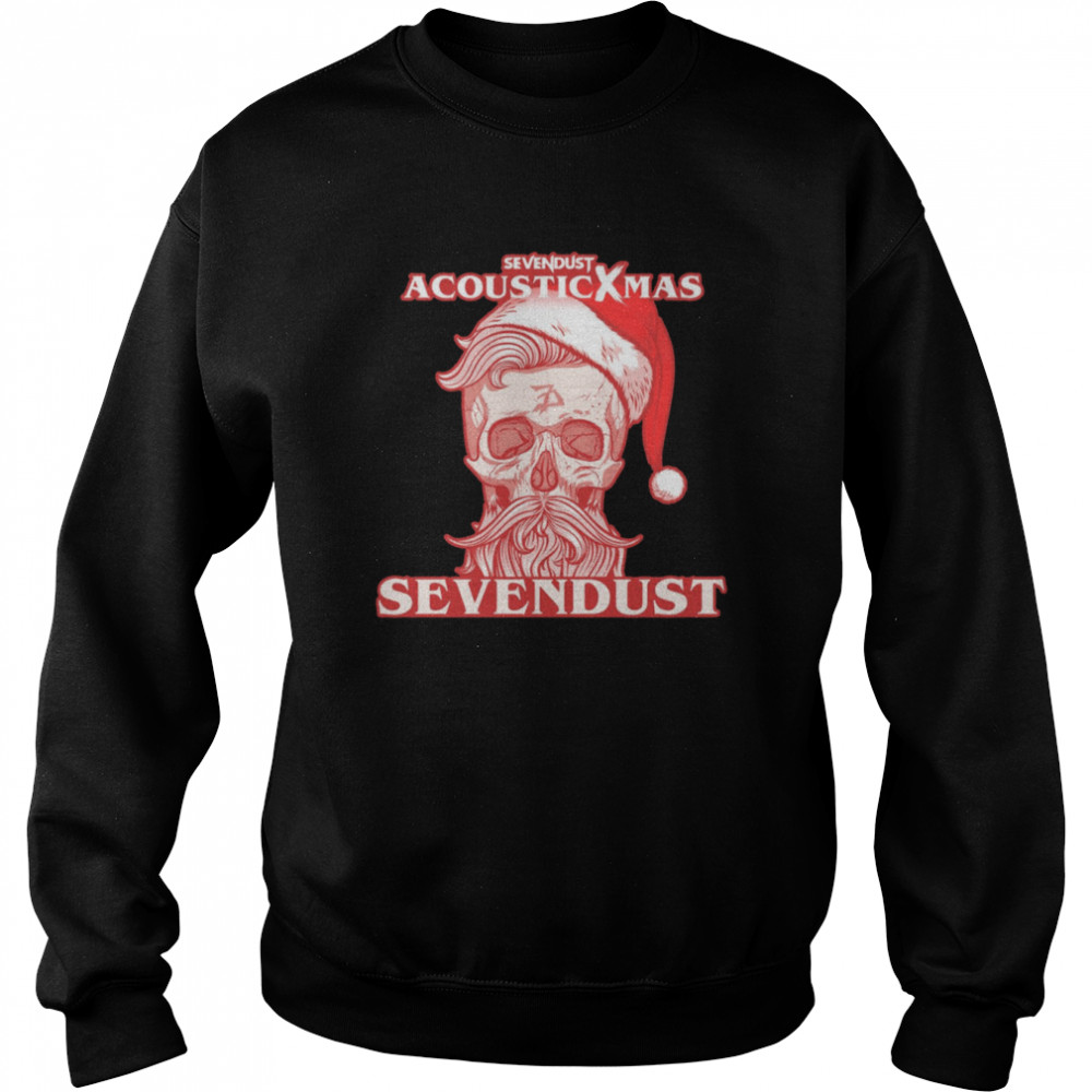Xmas Santa Skull Acousticxmas Sevendust Christmas shirt Unisex Sweatshirt