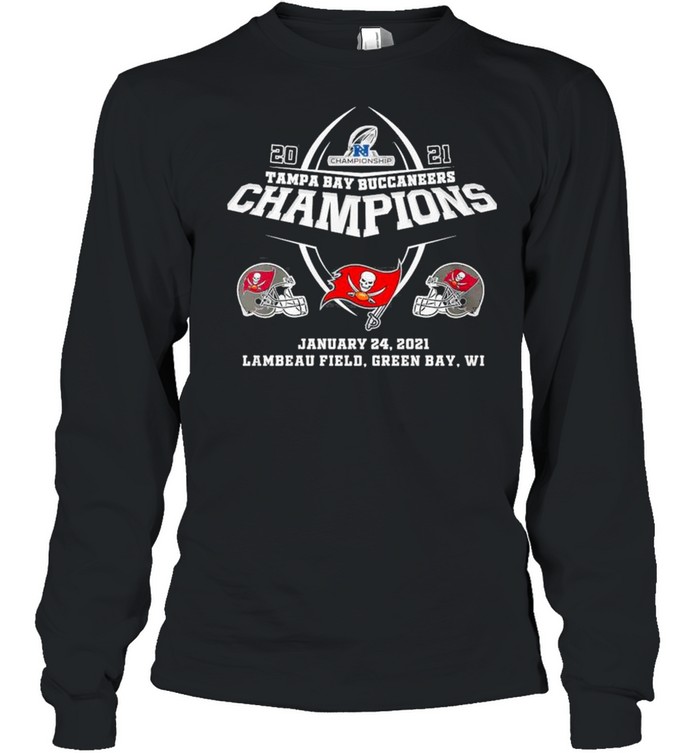 2021 Nfc Championship For Tampa Bay Buccaneers Helmet Champions shirt Long Sleeved T-shirt