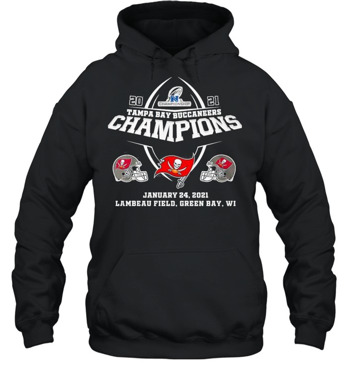2021 Nfc Championship For Tampa Bay Buccaneers Helmet Champions shirt Unisex Hoodie