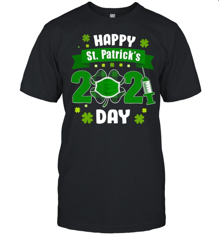 Happy St Patrick’s Day 2021 Face Mask With Covid-19 shirt Classic Men's T-shirt