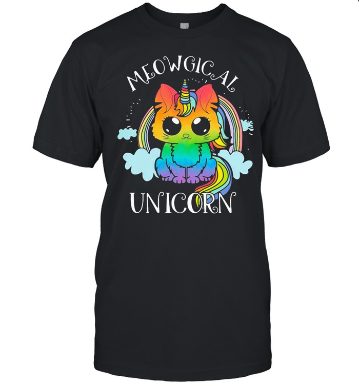 Meowgical Unicorn Funny  Classic Men's T-shirt