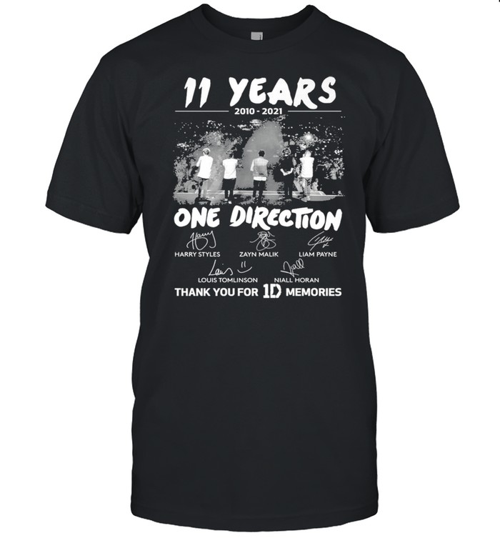 11 Years 2010 2021 One Direction Signature Thank You For 1D Memories  Classic Men's T-shirt