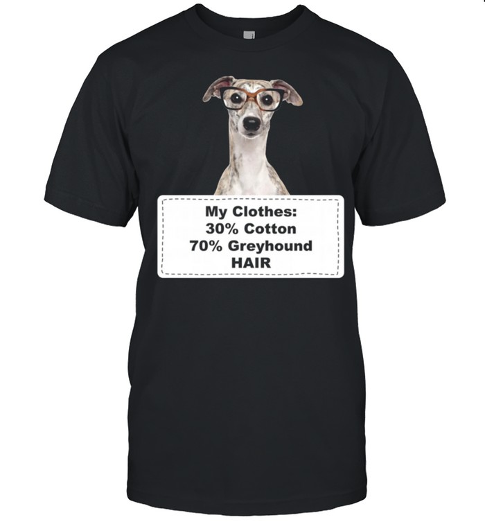 Shedding Dog Greyhound w Glasses shirt Classic Men's T-shirt