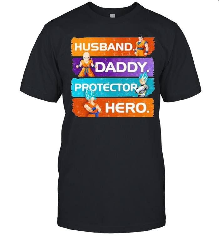 Husband Son Gohan Daddy Protector Hero Son Goku Dragon Ball Shirt