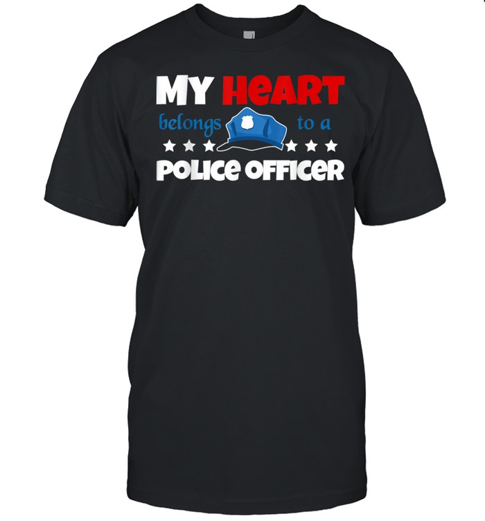 My Hearth Belongs To Officer Relationship shirt Classic Men's T-shirt