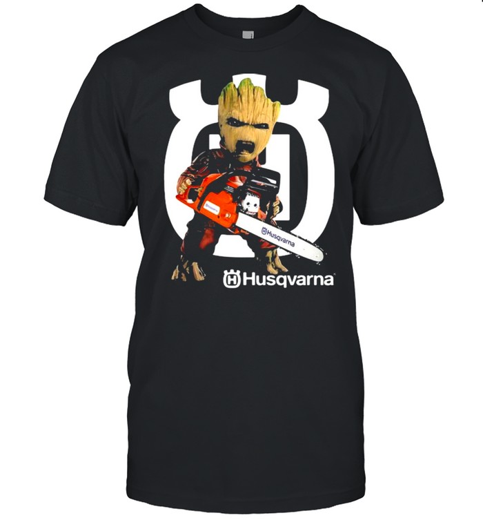 Groot With Logo Husqvarna  Classic Men's T-shirt
