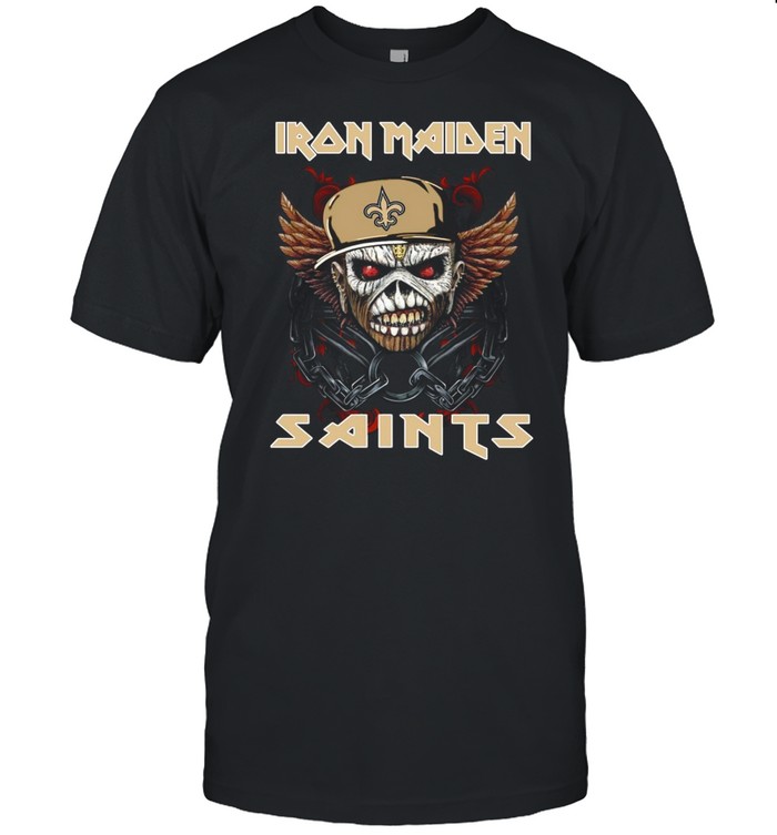 Iron Maiden Skull New Orleans Saints 2021 shirt Classic Men's T-shirt
