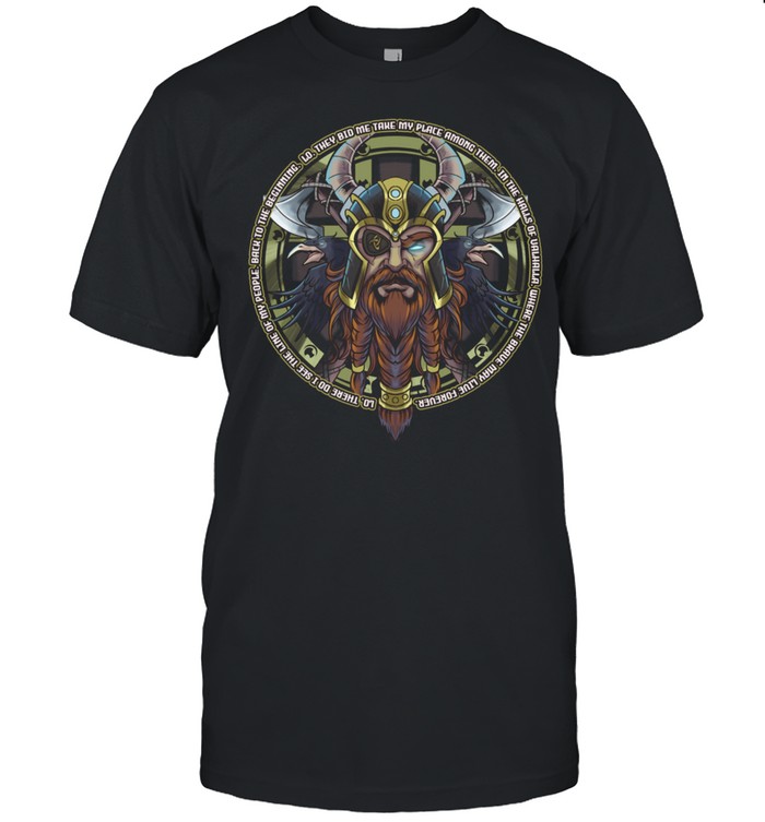 Odin Norse Nordic Mythology Valhalla Viking Valkyrie Raven shirt Classic Men's T-shirt