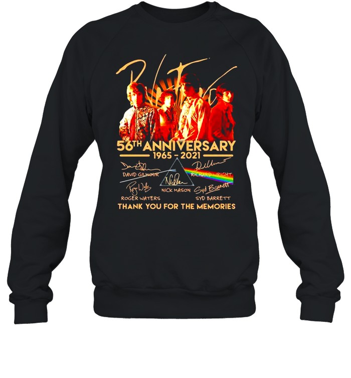 Pink Floyd 56th Anniversary 1965 2021 Thank You For The Memories Signatures Unisex Sweatshirt