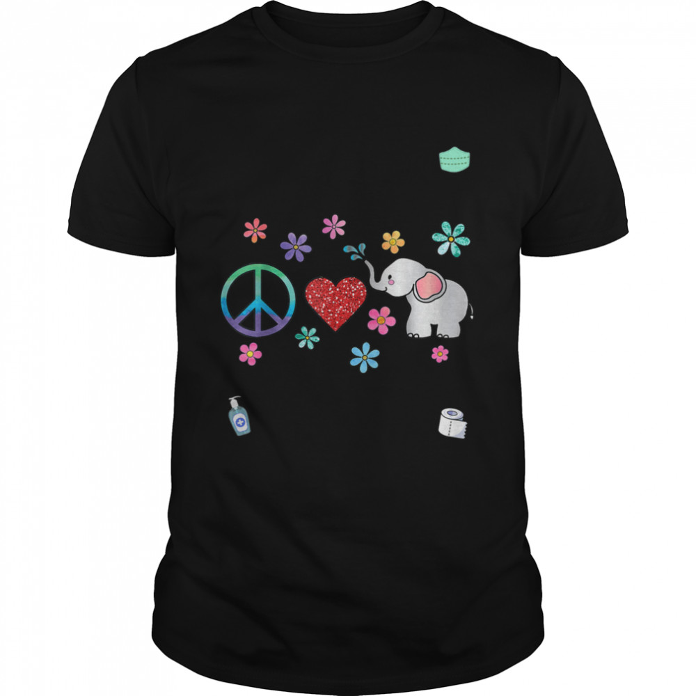 Peace Elephant Love Symbol shirt Classic Men's T-shirt