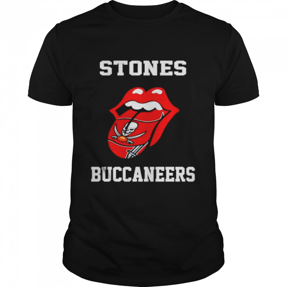 The Rolling Stones Tampa Bay Buccaneers lips shirt