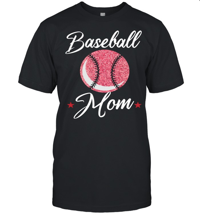 Baseball Mom Cool Sport Mommy Mama Momma Wife Mother  Classic Men's T-shirt