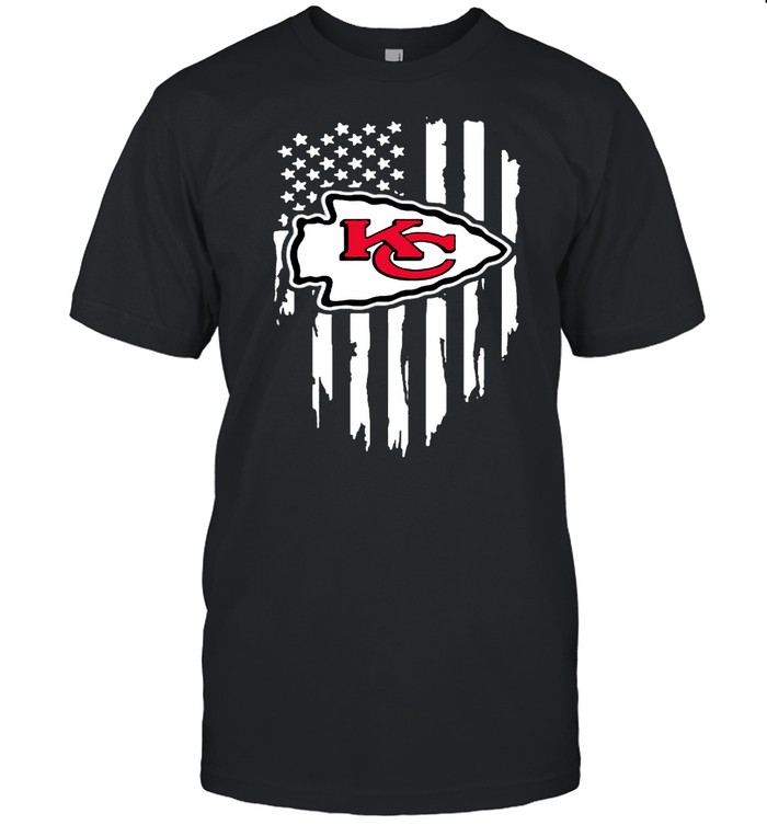 Kansas City Fan Football Love Chief Flag Usa  Classic Men's T-shirt