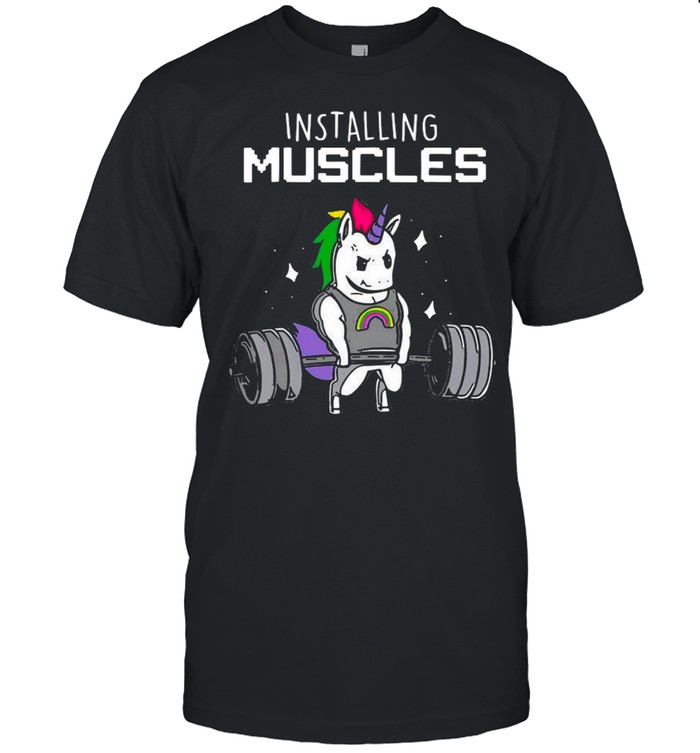Unicorn Installing Muscles shirt Classic Men's T-shirt
