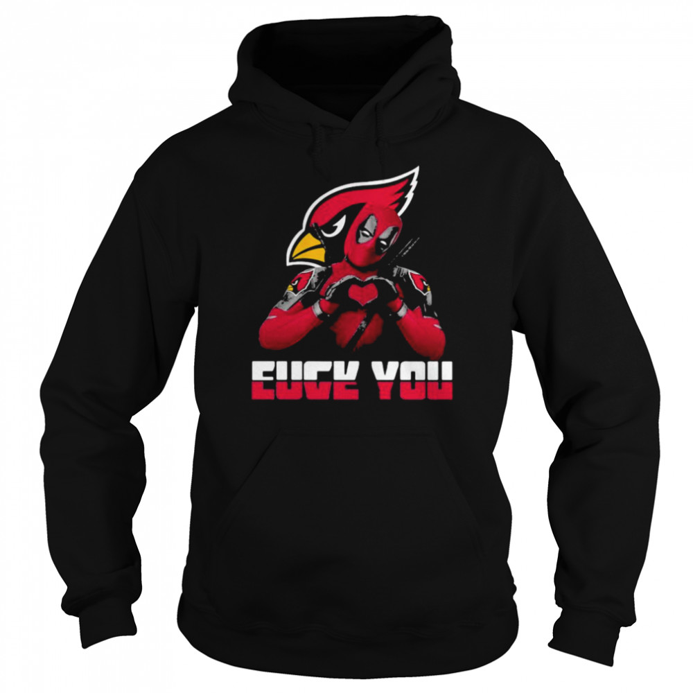 Eucy You Love Deadpool Arizona Cardinals Logo  Unisex Hoodie