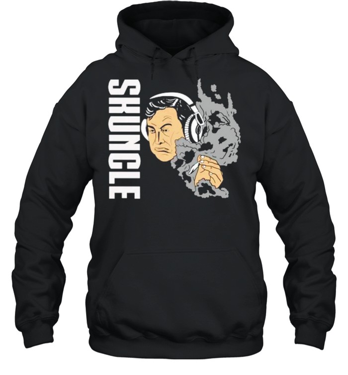 Elon Musk smoking weed skuncle shirt Unisex Hoodie