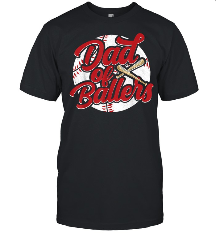 Dad Of Ballers Baseball Softball Classic Men's T-shirt