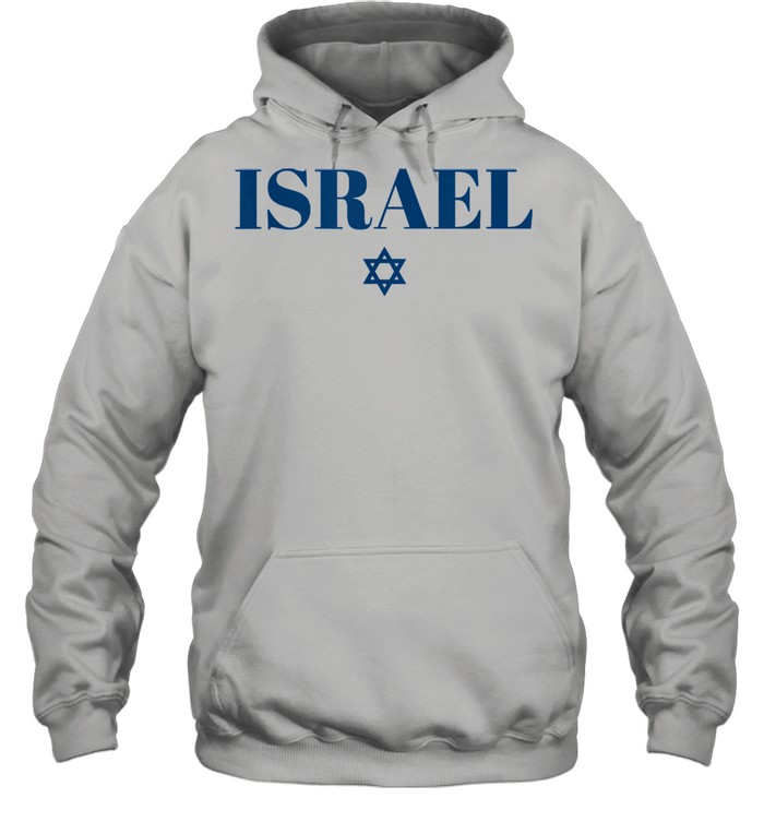 Israel Star Flag White Israel Unisex Hoodie