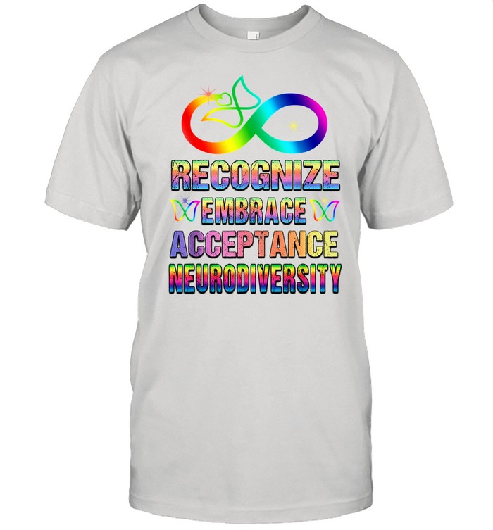 Recognise Embrace Acceptance Neurodiversity Autism Adhd LGBT Classic Men's T-shirt