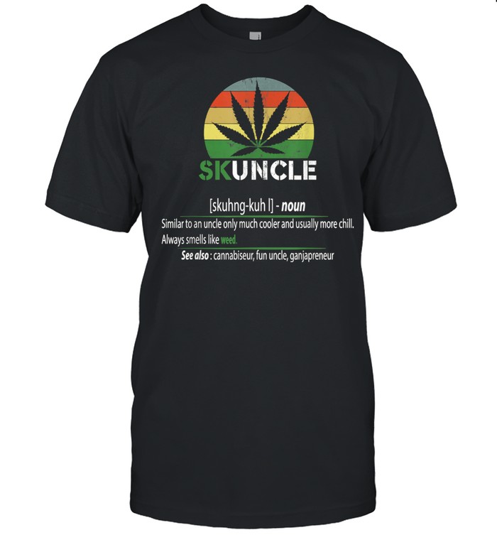 Skunkle Skuncle Uncle Cannabis Vintage Classic Men's T-shirt