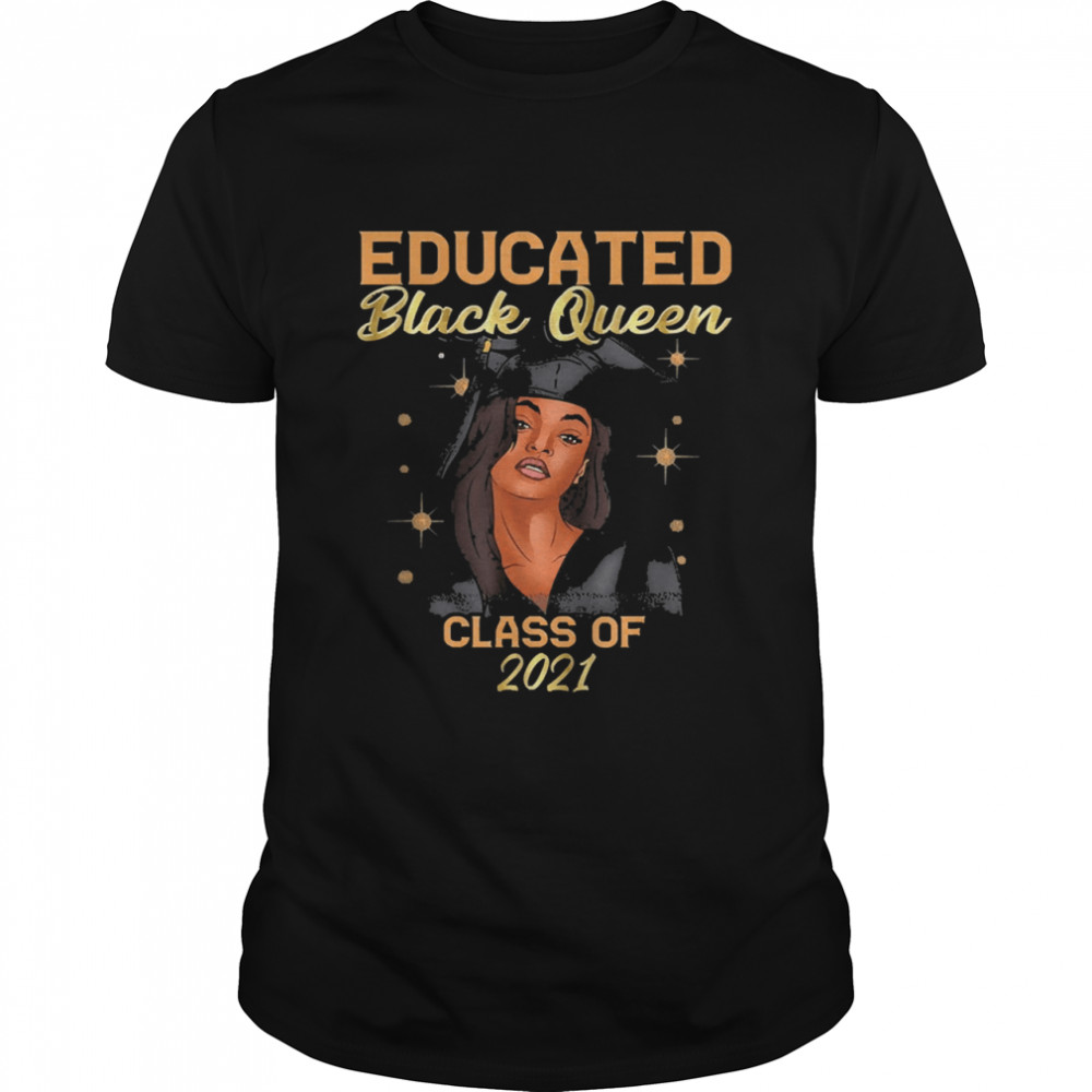 Educated black queen class of 2021 shirt Classic Men's T-shirt