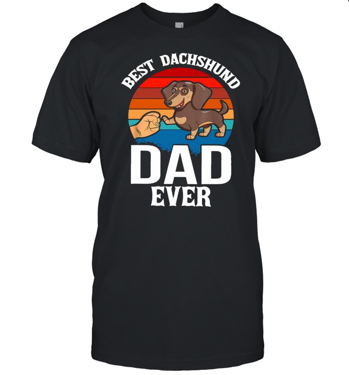 Best Dog Dad Ever Dachshund shirt Classic Men's T-shirt