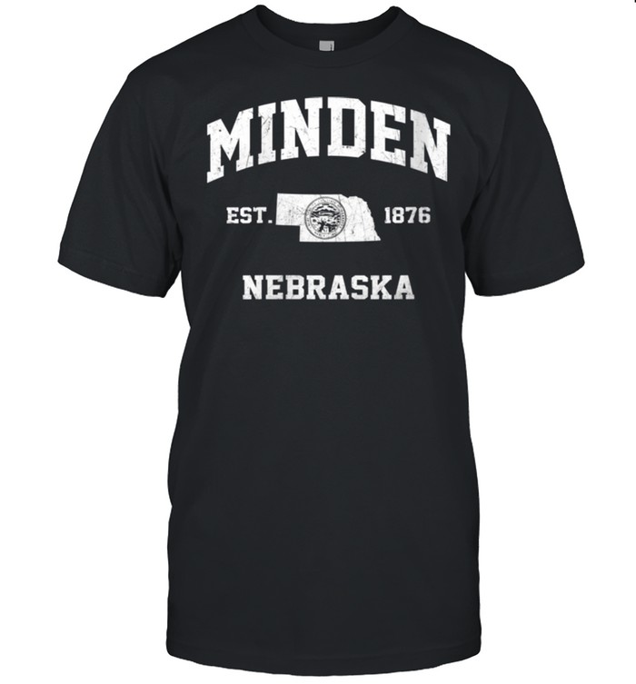 Minden Nebraska NE vintage State Athletic style shirt Classic Men's T-shirt