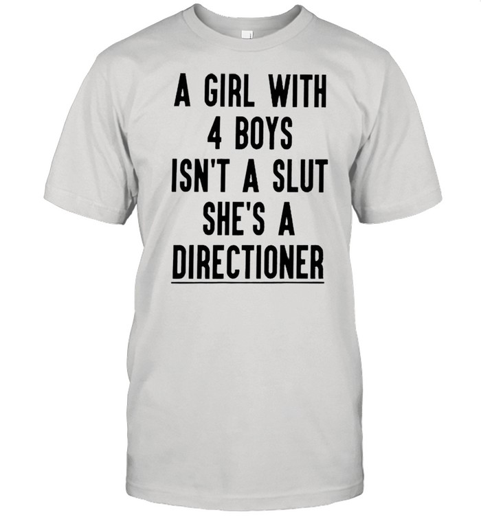 A girl with 4 boys isnt a slut shes a directioner shirt Classic Men's T-shirt