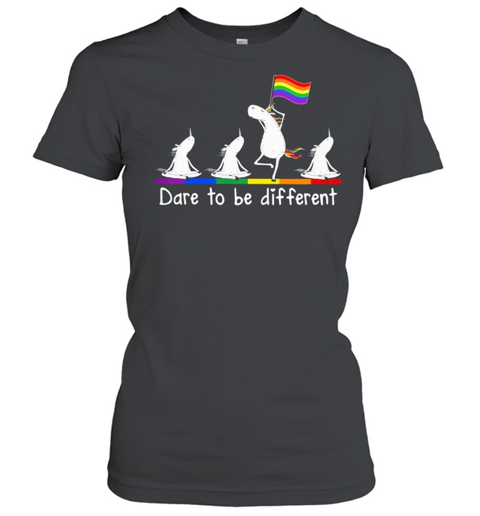 Dare To Be Different LGBT Unicorn Classic Women's T-shirt
