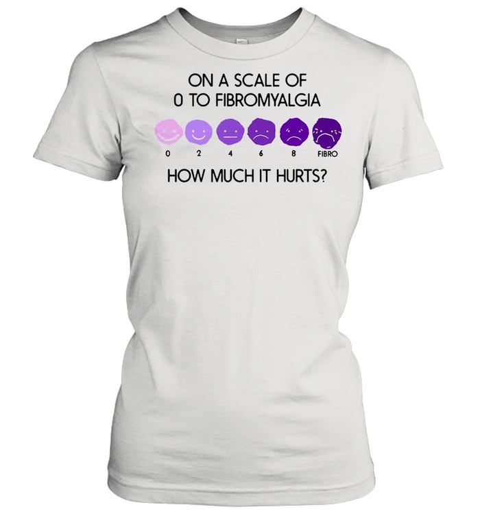 On A Scale Of 0 To Fibromyalgia How Much It Hurts T-shirt Classic Women's T-shirt