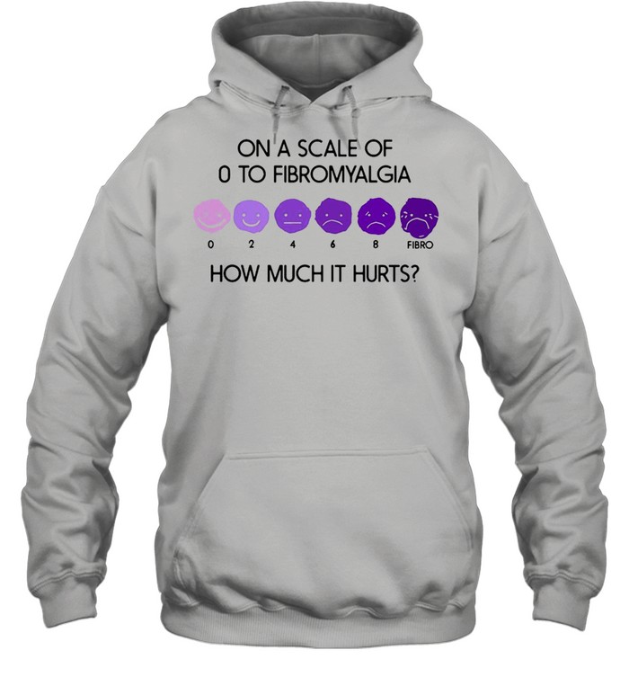 On A Scale Of 0 To Fibromyalgia How Much It Hurts T-shirt Unisex Hoodie