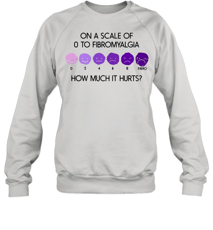 On A Scale Of 0 To Fibromyalgia How Much It Hurts T-shirt Unisex Sweatshirt