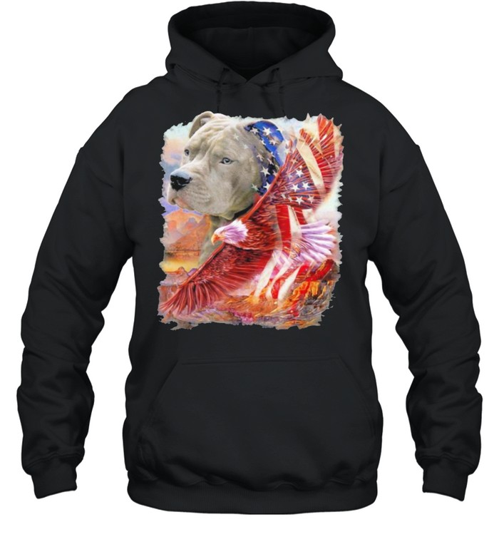 Pitbull American Patriot american flag shirt Unisex Hoodie