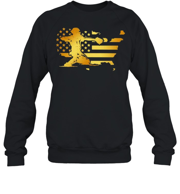 Gold Flag Catcher American Unisex Sweatshirt