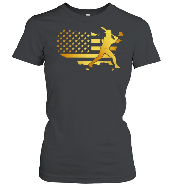 Gold Flag Softball American Classic Women's T-shirt