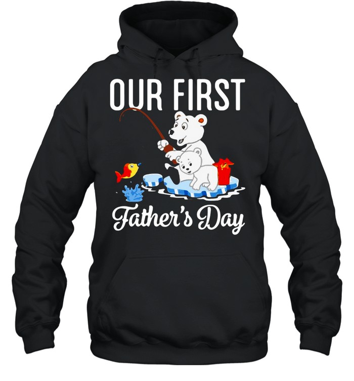 Happy First Father’s Day Our First Daddy And Olivia T-shirt Unisex Hoodie