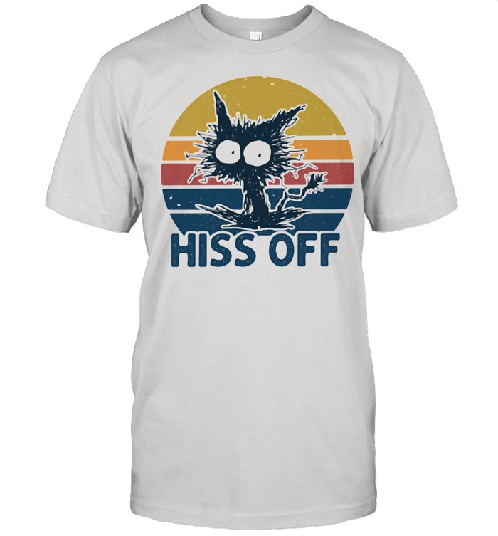 Hiss Off Cat Vintage Classic Men's T-shirt