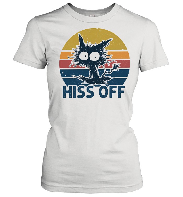 Hiss Off Cat Vintage Classic Women's T-shirt