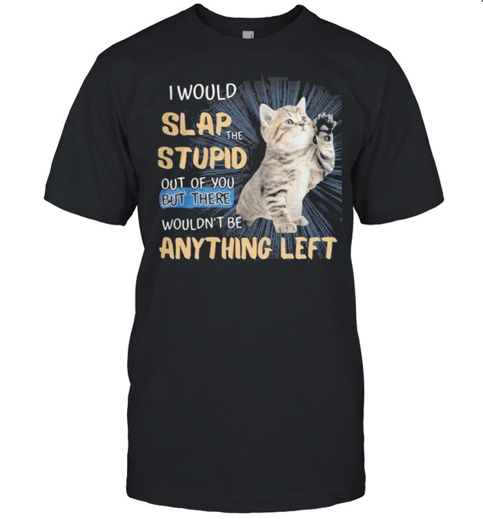 I would slap the stupid out of you but there wouldnt be anything left shirt