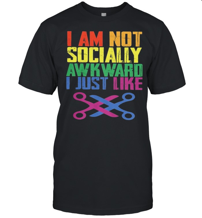 I am not socially awkward I just like shirt Classic Men's T-shirt