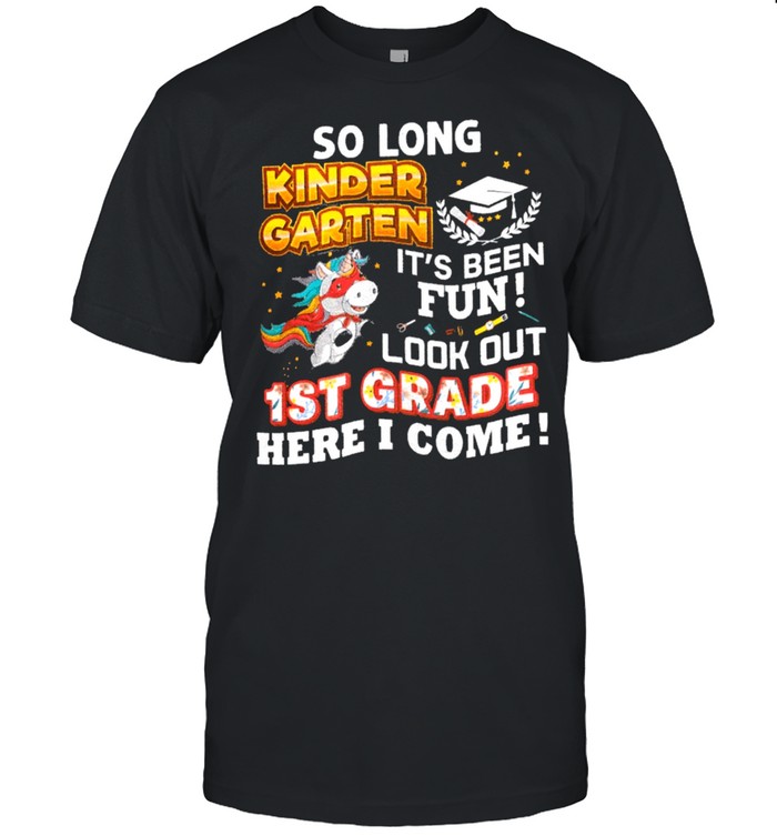 So long kindergarten look out 1st grade here I come last day shirt Classic Men's T-shirt