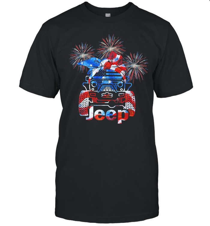 Jeep 4th Of July American Flag Independence Day Shirt