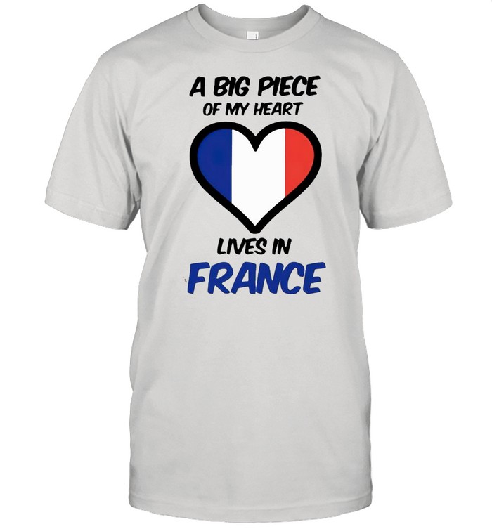 A big piece of my heart lives in France shirt Classic Men's T-shirt