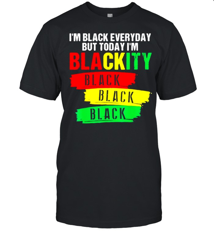 Im Blackity Black African American Black Power Juneteenth Vintage shirt Classic Men's T-shirt