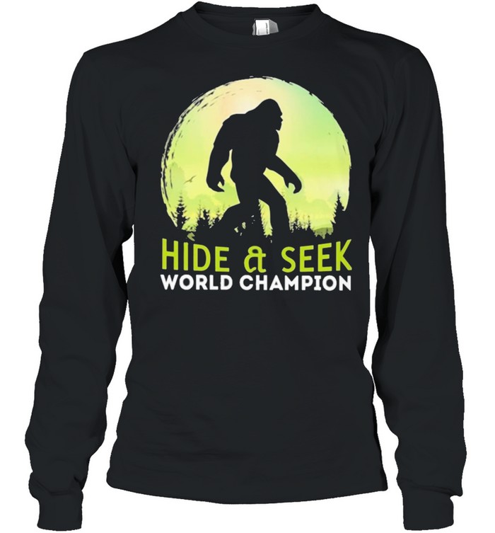 Hide seek world champion camping shirt Long Sleeved T-shirt